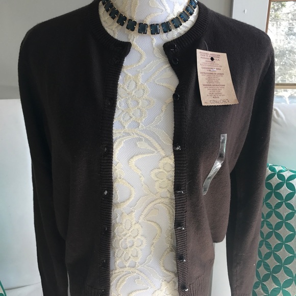 Handmade Argentinian Cashmere Cardigan Sweater - Picture 2 of 4