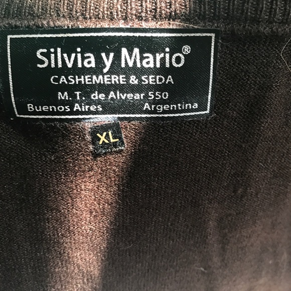 Handmade Argentinian Cashmere Cardigan Sweater - Picture 4 of 4