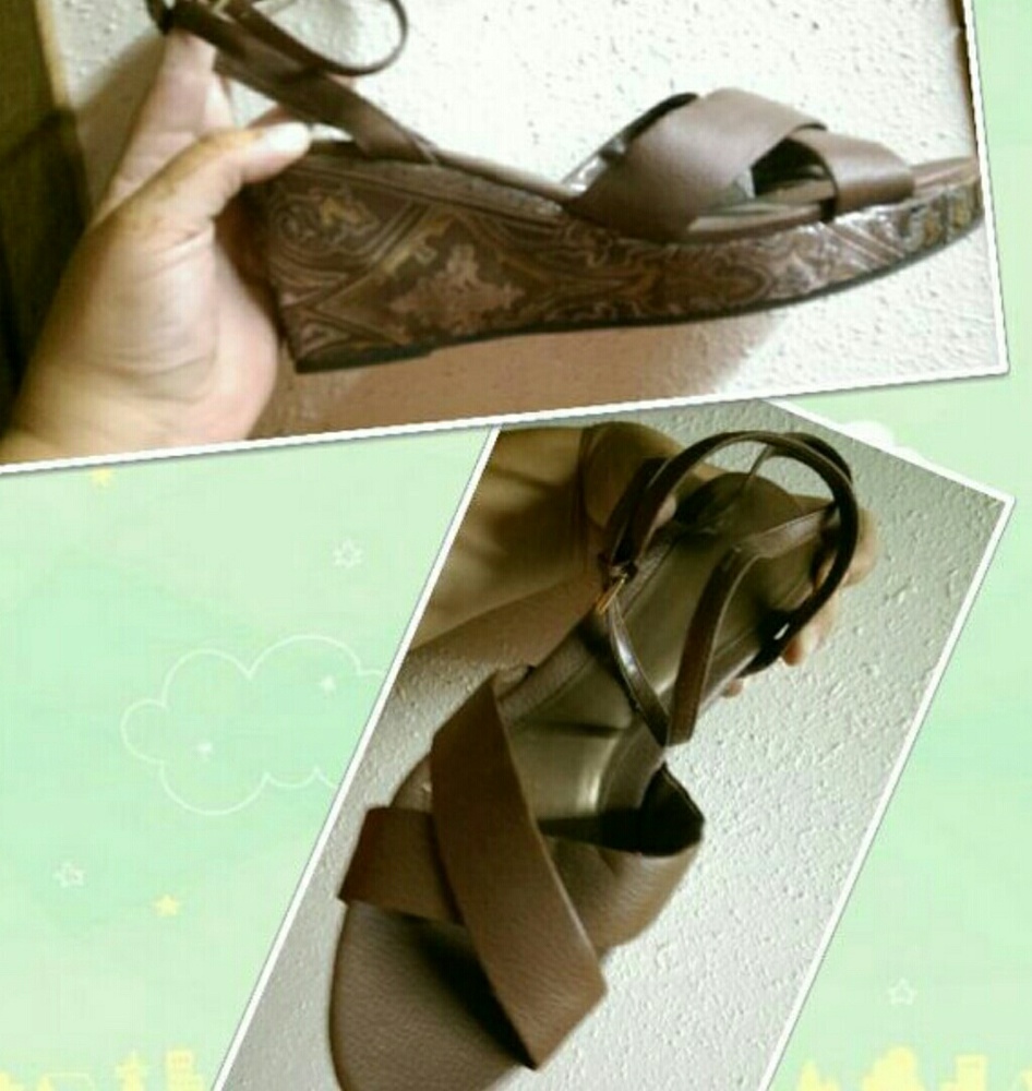 Women's size 12 wedge sandals with ankle strap