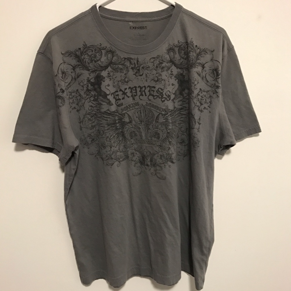 EXPRESS / Dark Gray / T-Shirt / Men's Large 🔥🔑💯