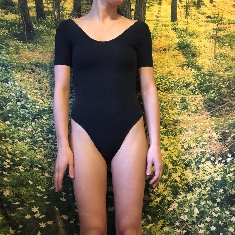 ~ american apparel black leotard ~