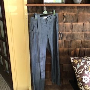 BR sz10 - lightweight denim slacks w/ cute belt