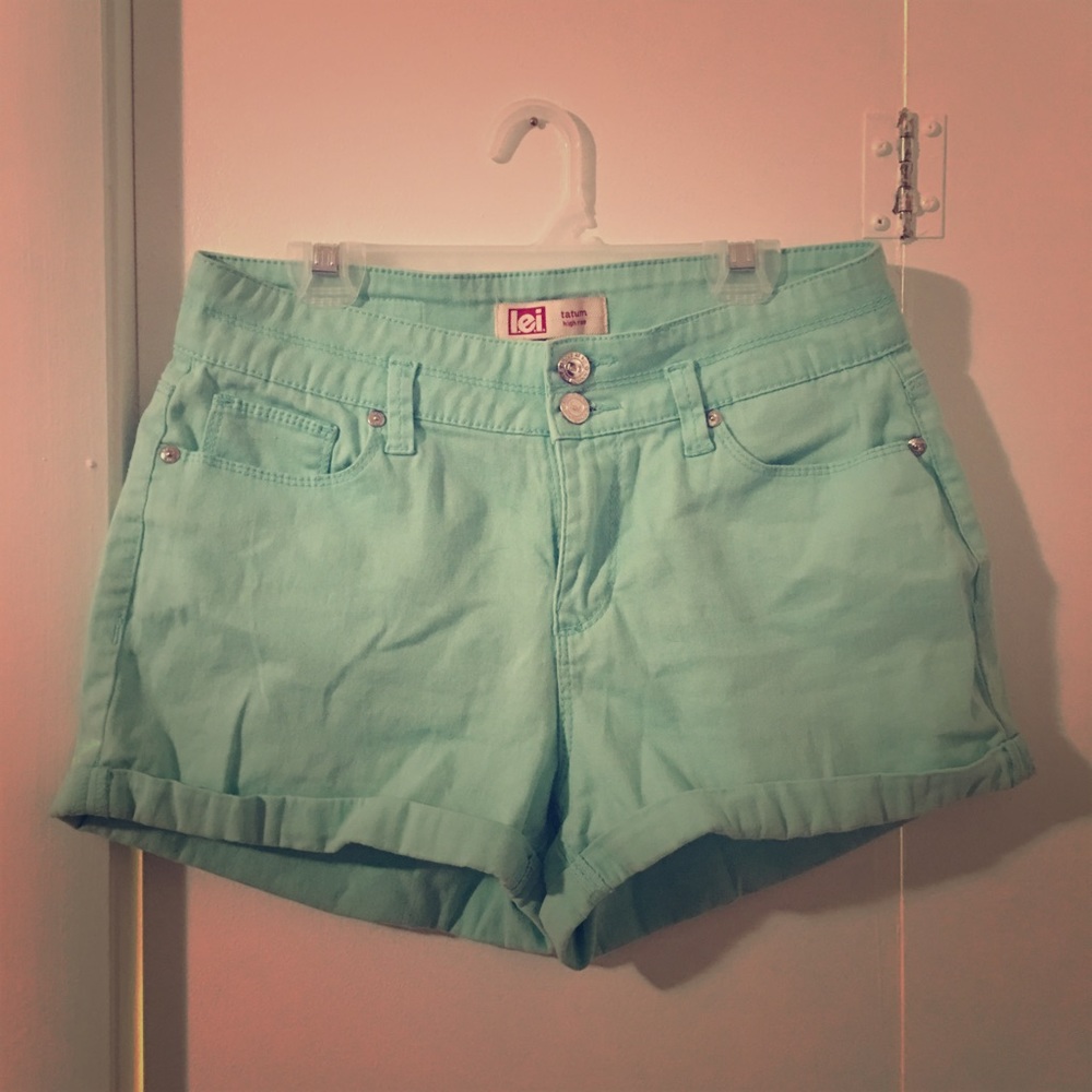 Mint short shorts Jean shorts
