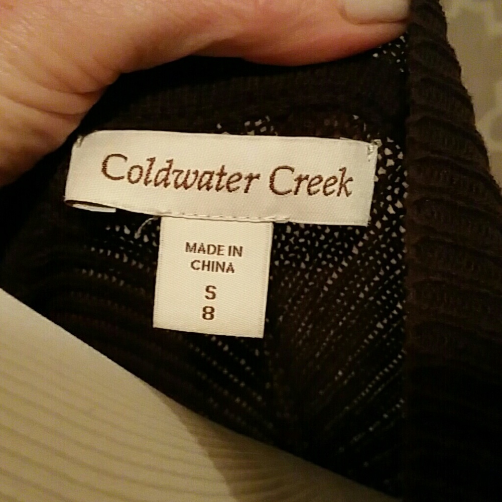 Coldwater Creek Brown lightweight Cardigan size s