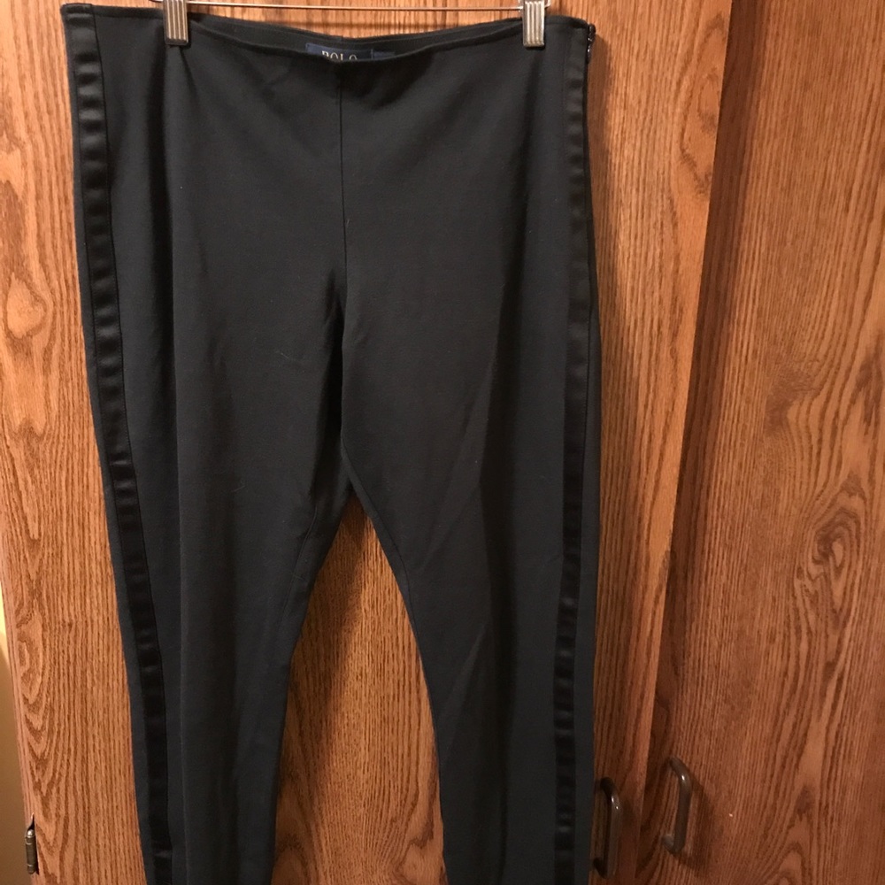 Black polo Ralph Lauren straight legged pant