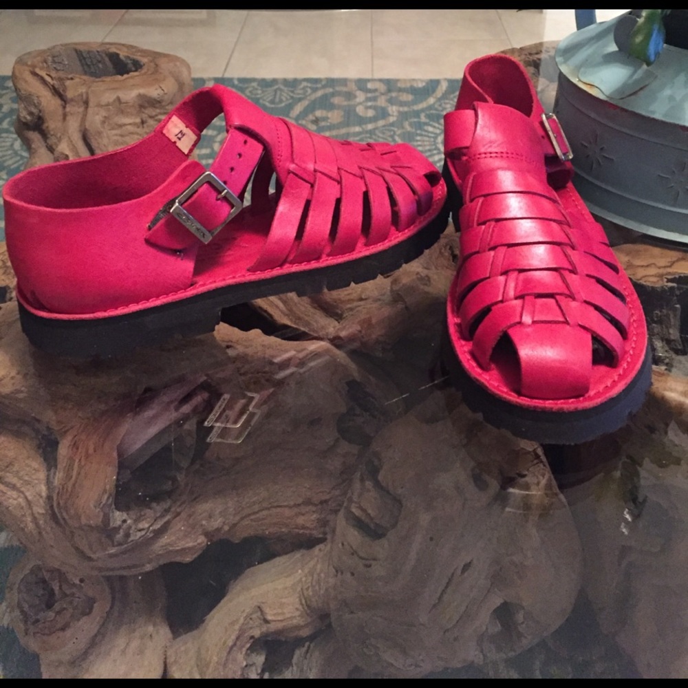 RED HOT Sandal Made in Mexico 🇲🇽 Size 8 - Picture 4 of 6