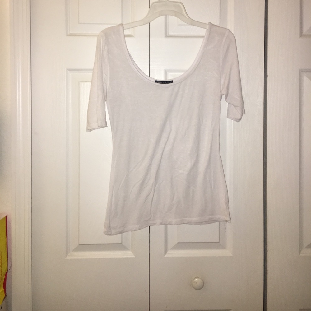 Plain white tee