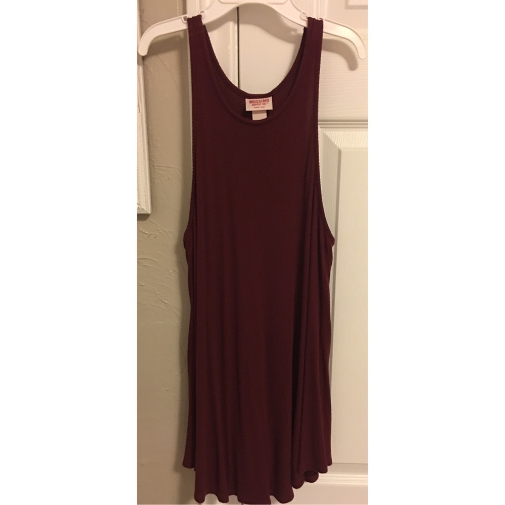 Maroon tunic top