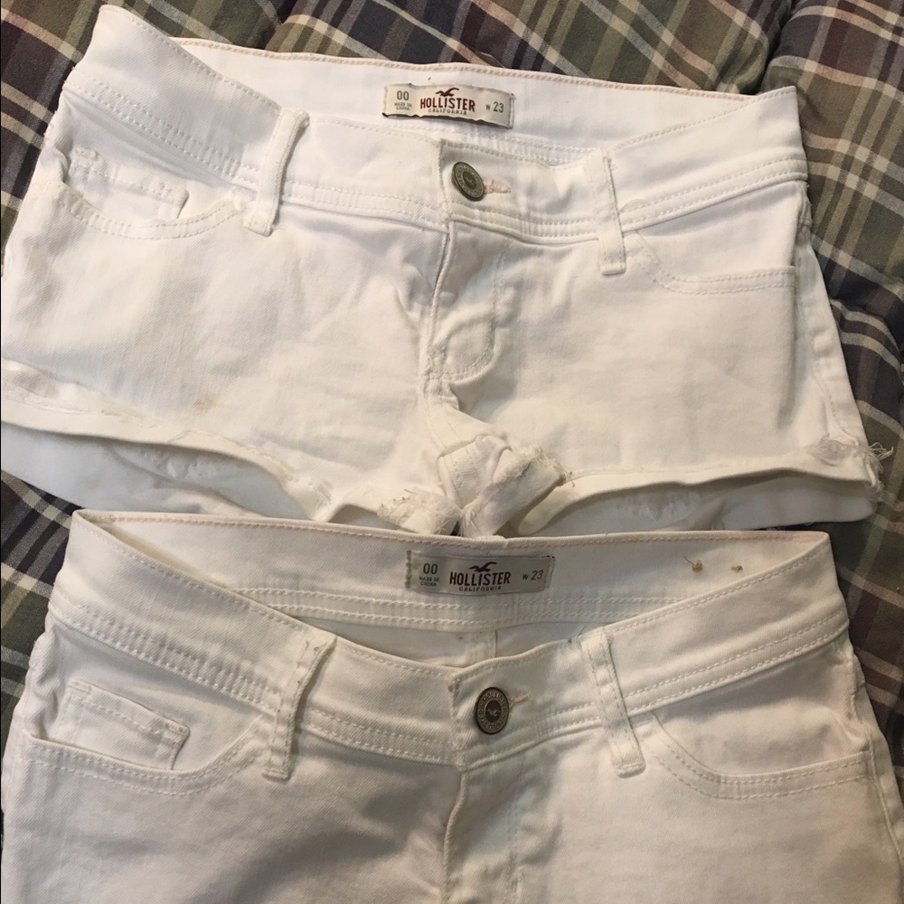 White Denim Shorts