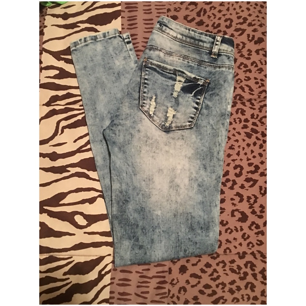 Super stretchy distressed jeans