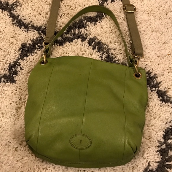 Green Fossil crossbody purse - Picture 3 of 7