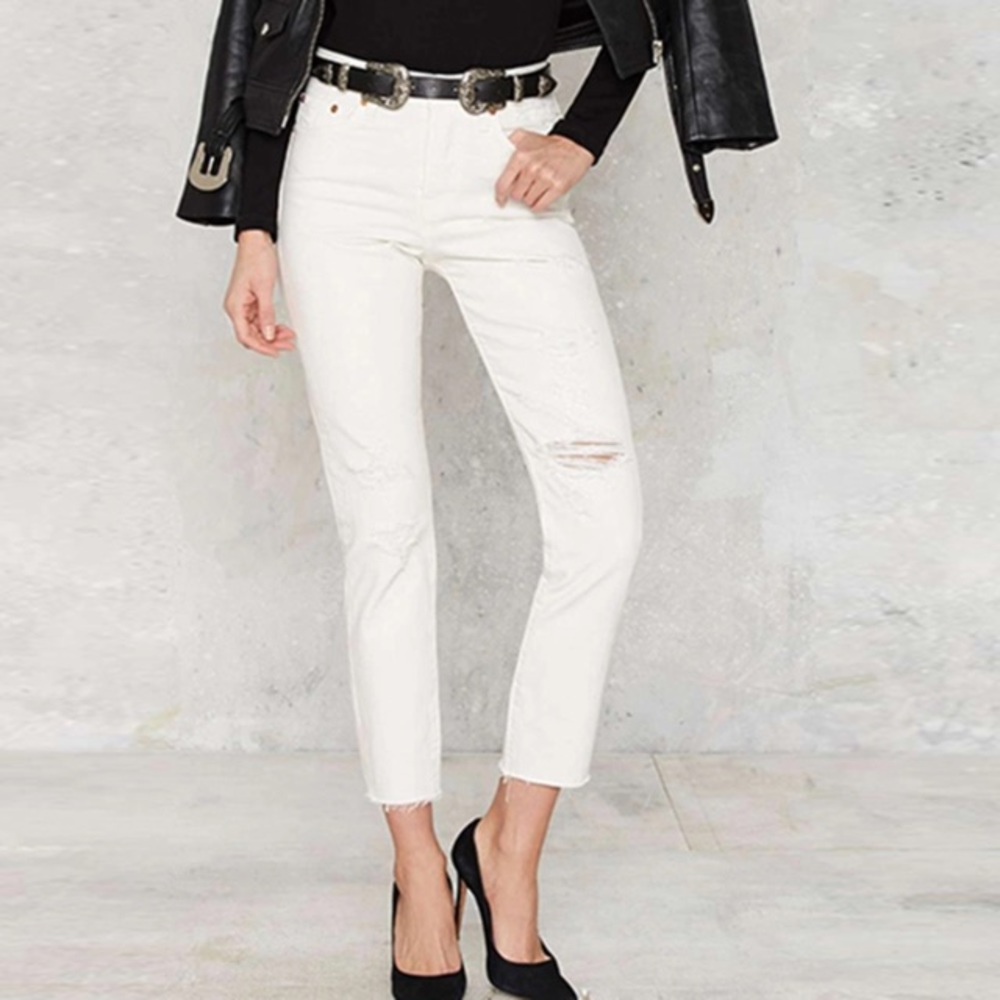 White jeans