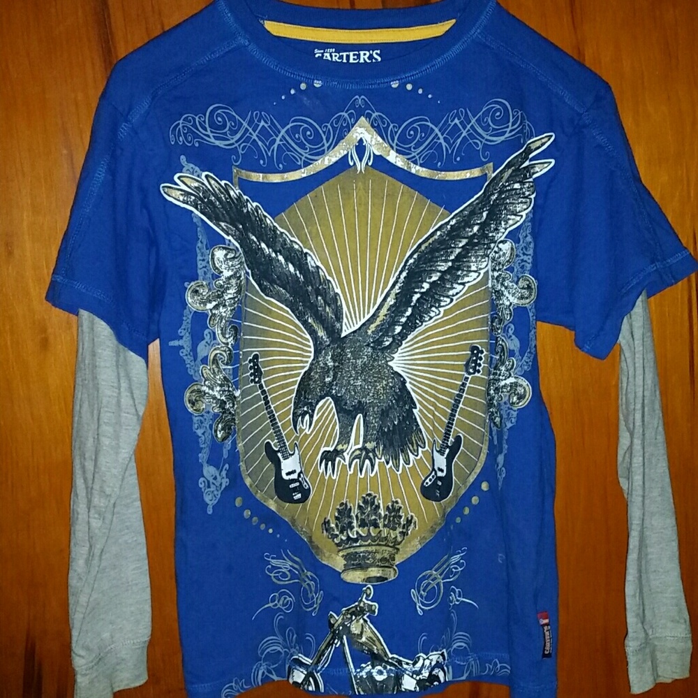 Carter's boys long sleeve shirt sz8