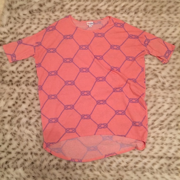 LuLaRoe Tops - Lularoe Irma Pink and Purple Nautical Ropes