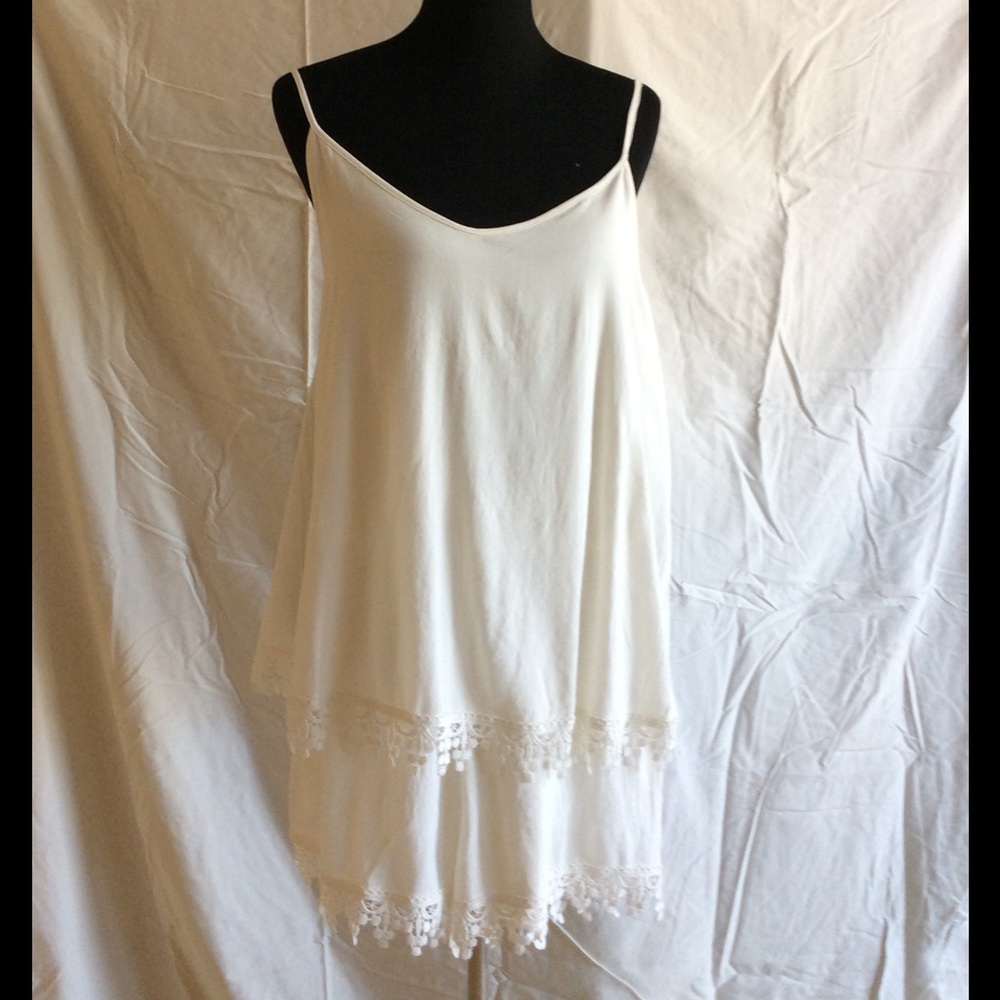 Adorable Spaghetti Strap Romper with Antique Lace