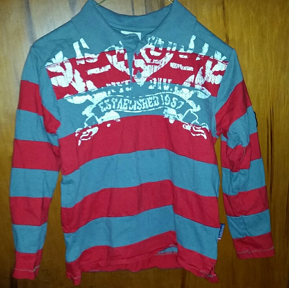 Carter's boys long sleeve shirt sz8