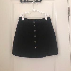 BNWT black denim skirt