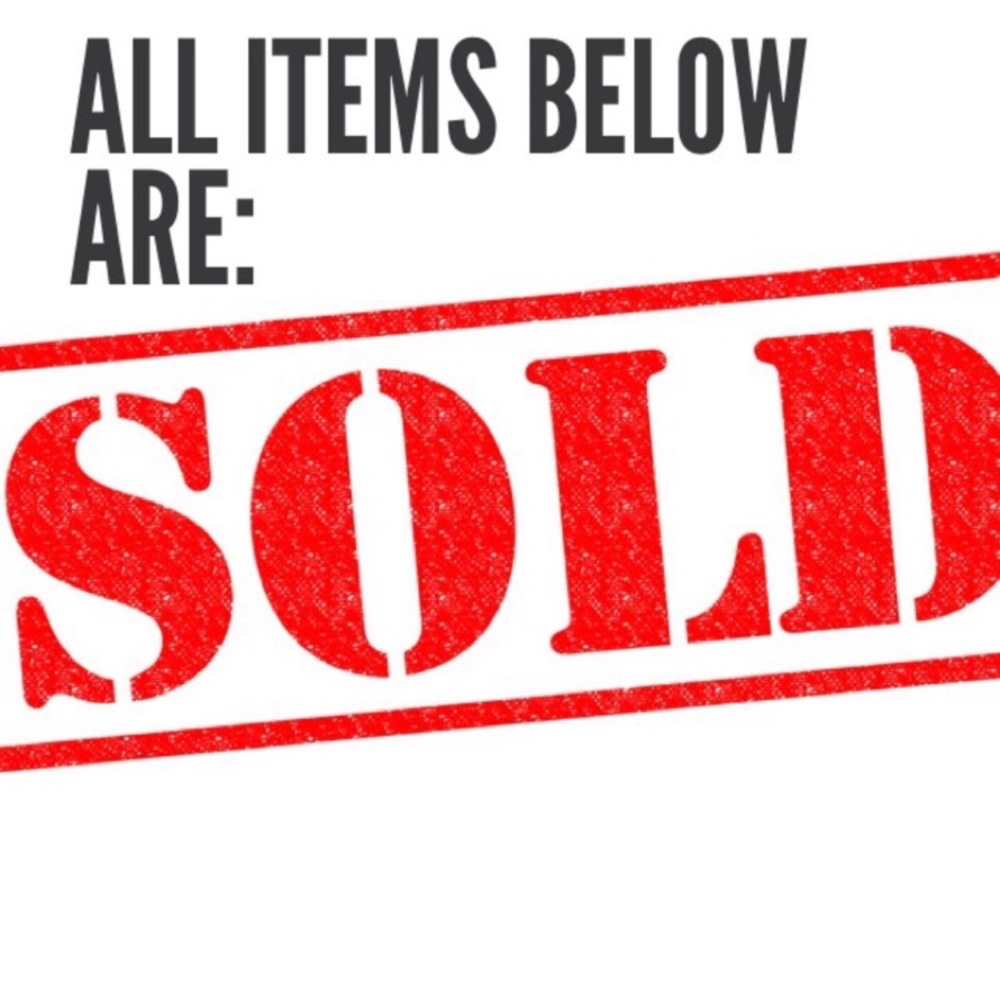 Sold items below!