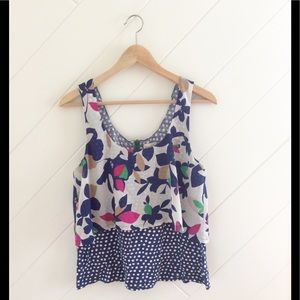 Anthropologie Meadow Rue polka dot top