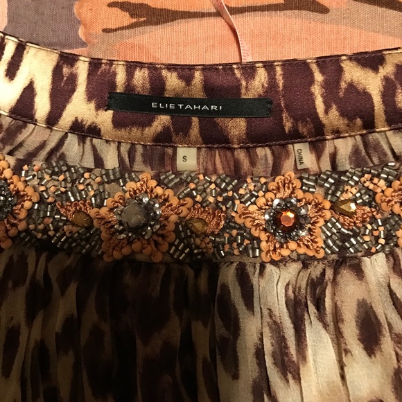 Ellie Tahari silk blouse - Picture 3 of 3