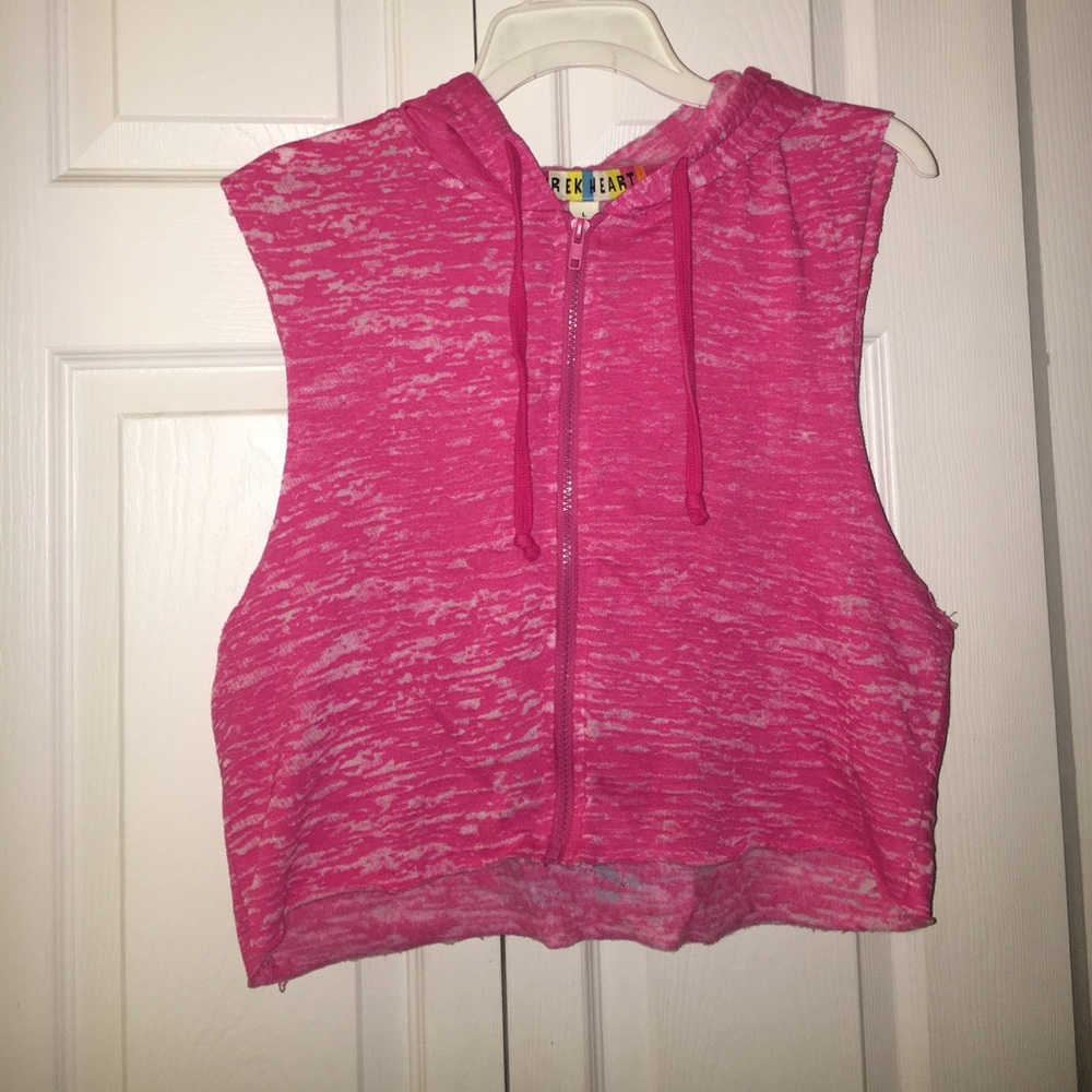 Pink Cropped vest