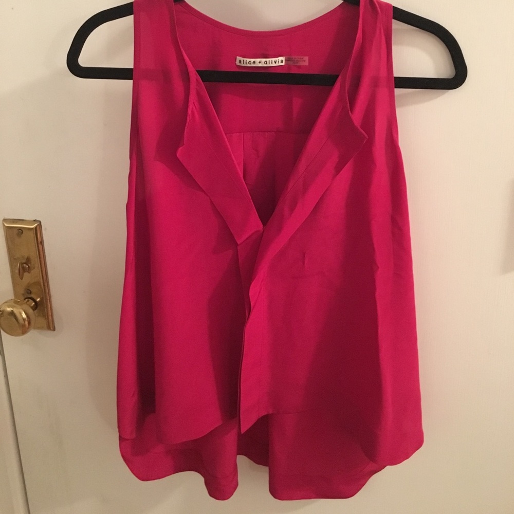 Alice and Olivia high low tank top