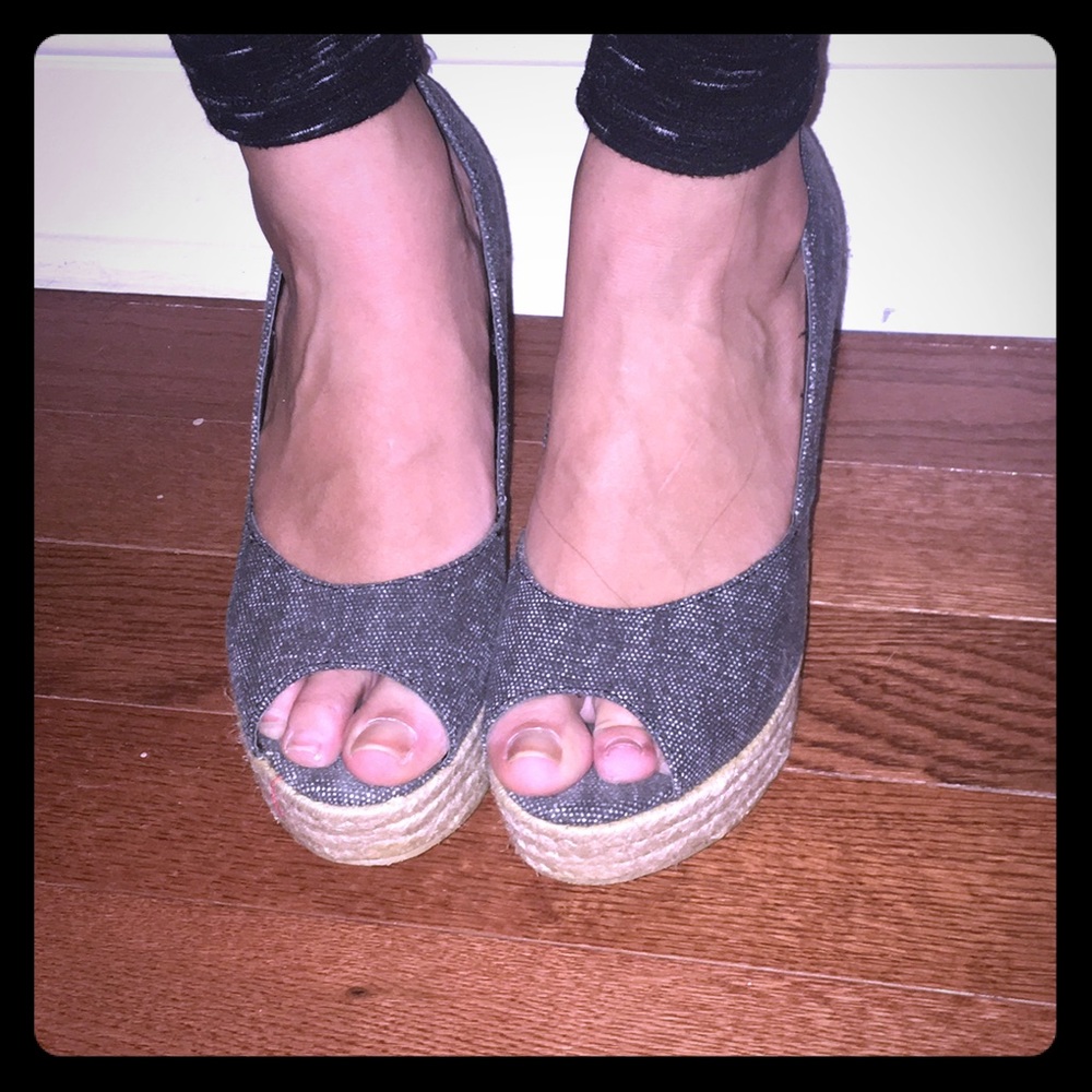 Denim espadrilles