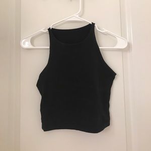 Black American Apparel crop top
