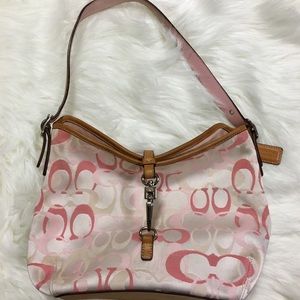 Rare Coach Hampton Clip signature Optic C hobo