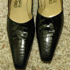 Vintage Ferragamo Dressy  Leather Heels 8.5 AA