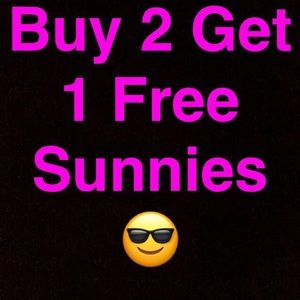 All sunglasses are Buy 2 get 1 free 😎