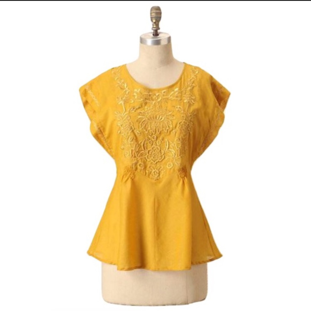 Anthropologie Climbing Vines Blouse