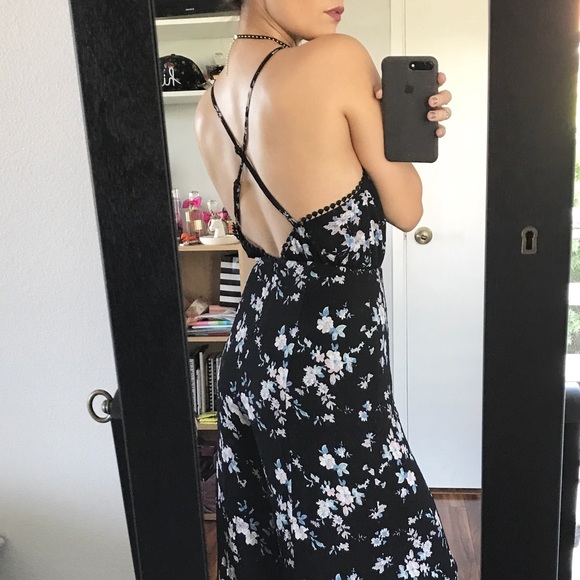 LAST 1// Black Floral Jumpsuit - Picture 3 of 8