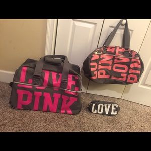 🎀VS 3 pc PINK travel set🎀