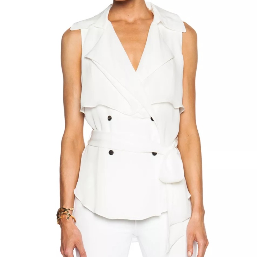 Haute Hippie 100% silk vest tank