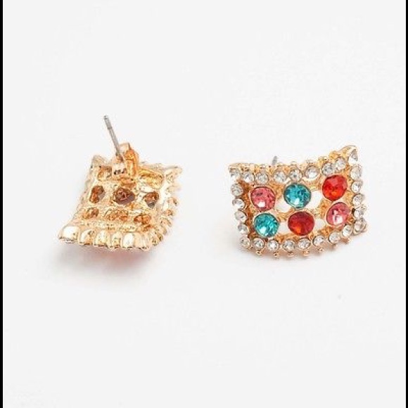 Square shape earrings - Picture 3 of 4