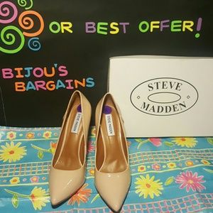 Steve Madden Blush Patent Leather Pumps Sz 8 1/2