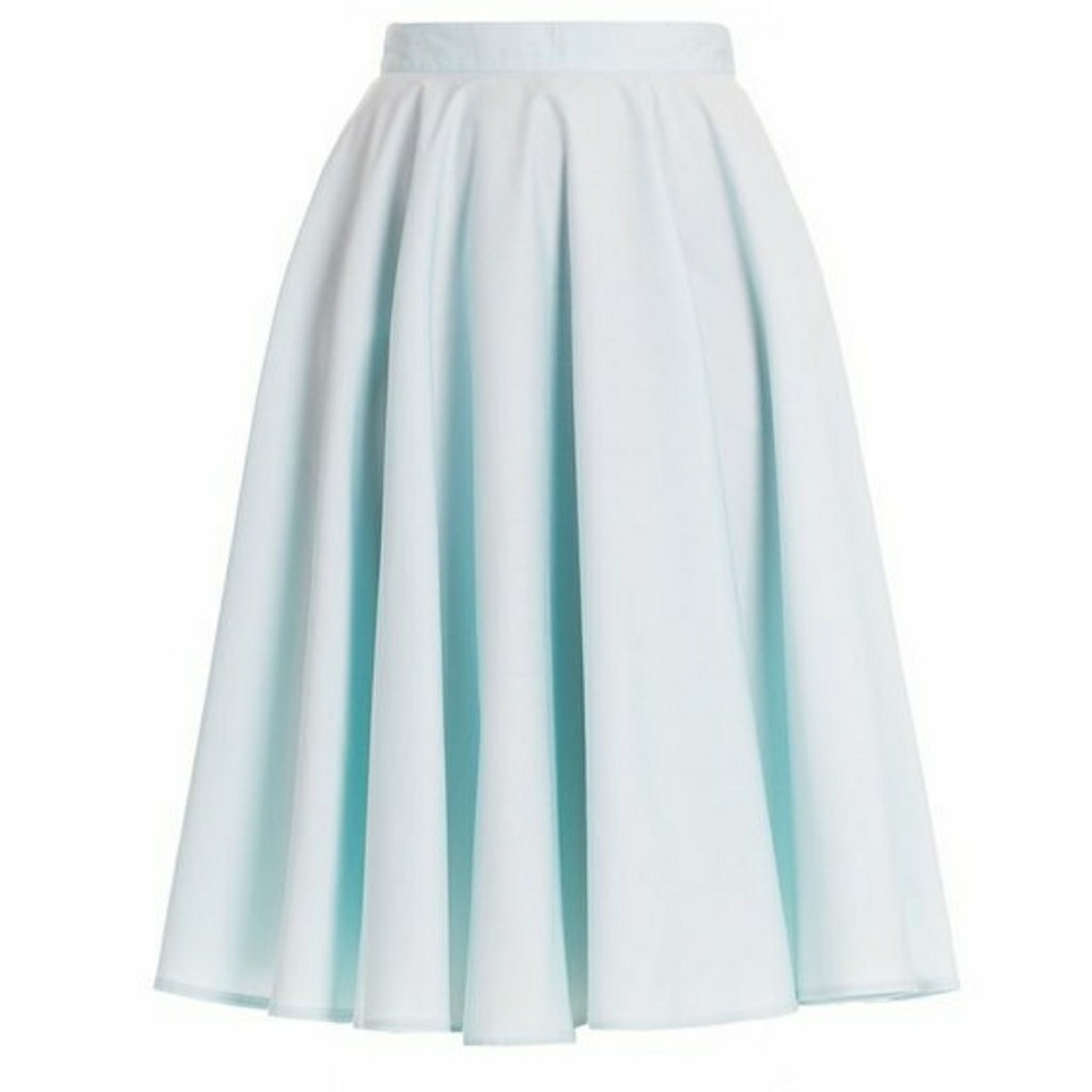 Hell Bunny Vixen Light Blue Swing skirt