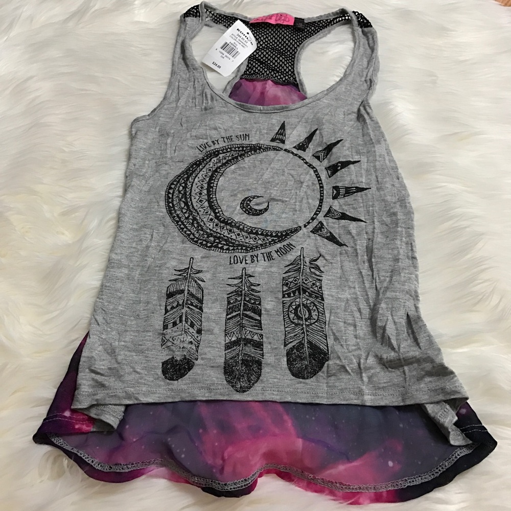 NWT Sugar High Galaxy Dream Catcher Tank Top