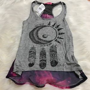 NWT Sugar High Galaxy Dream Catcher Tank Top