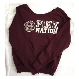 Victoria's Secret Pink Off the Shoulder Sweater