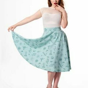 Rock Steady ( Steady Clothing ) Blue Atomic Skirt