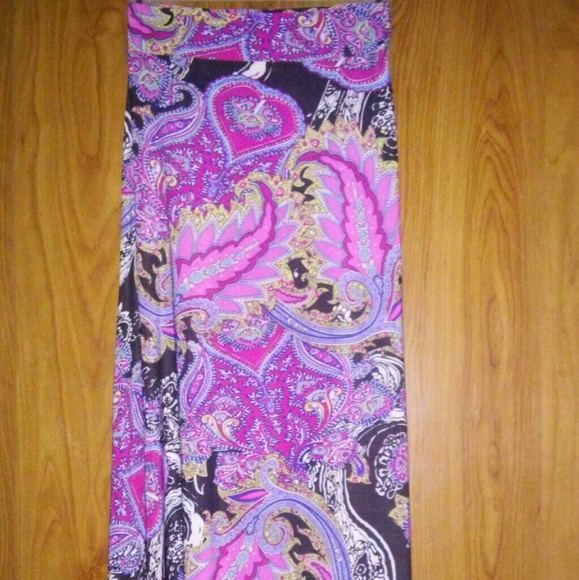 Maxi skirt women's Small multi color very pretty - Picture 1 of 3