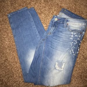 Mavi jeans: destroyed: straight leg