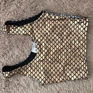 Purusha yoga crop top- Mermaid