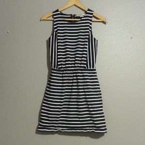 ANN TAYLOR LOFT STRIPED KNIT MINI DRESS SIZE XS