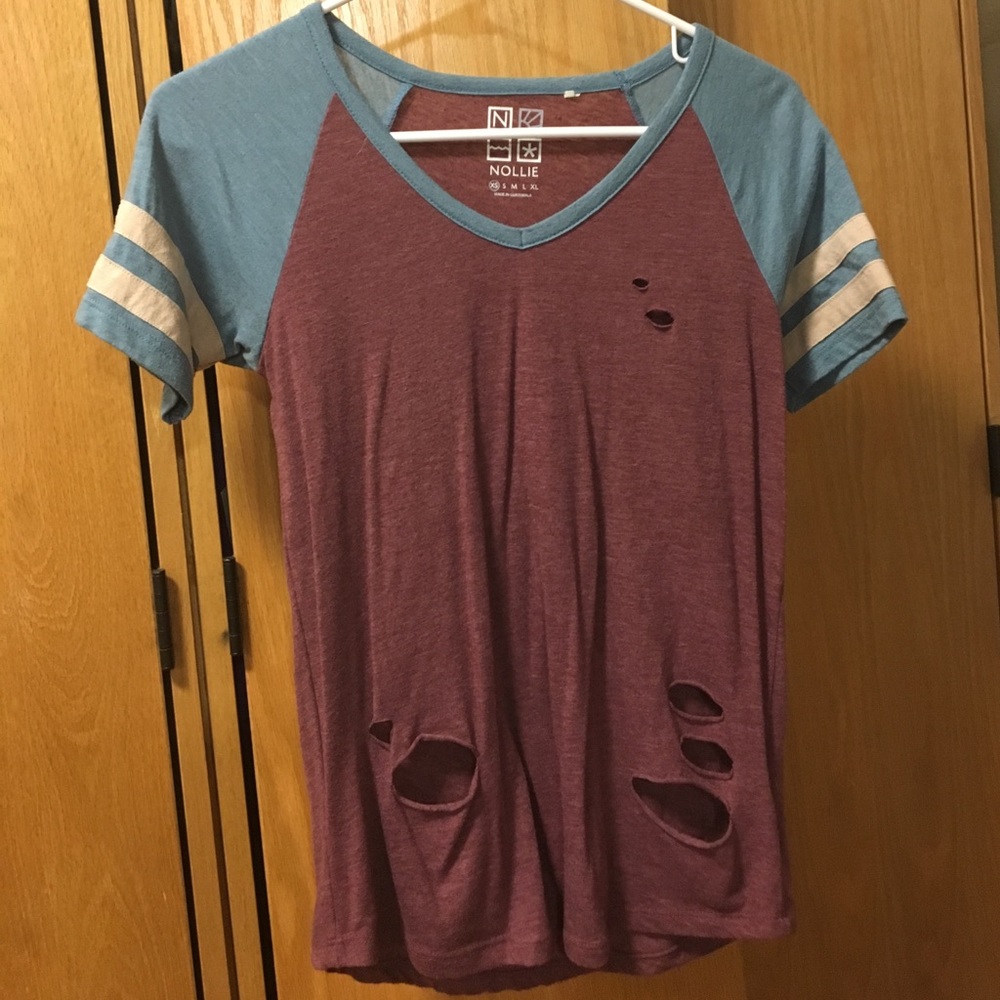 Distressed Football Tee Nollie