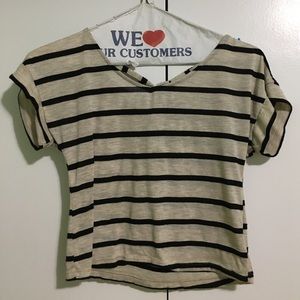 Striped crop top from Charlotte Russe