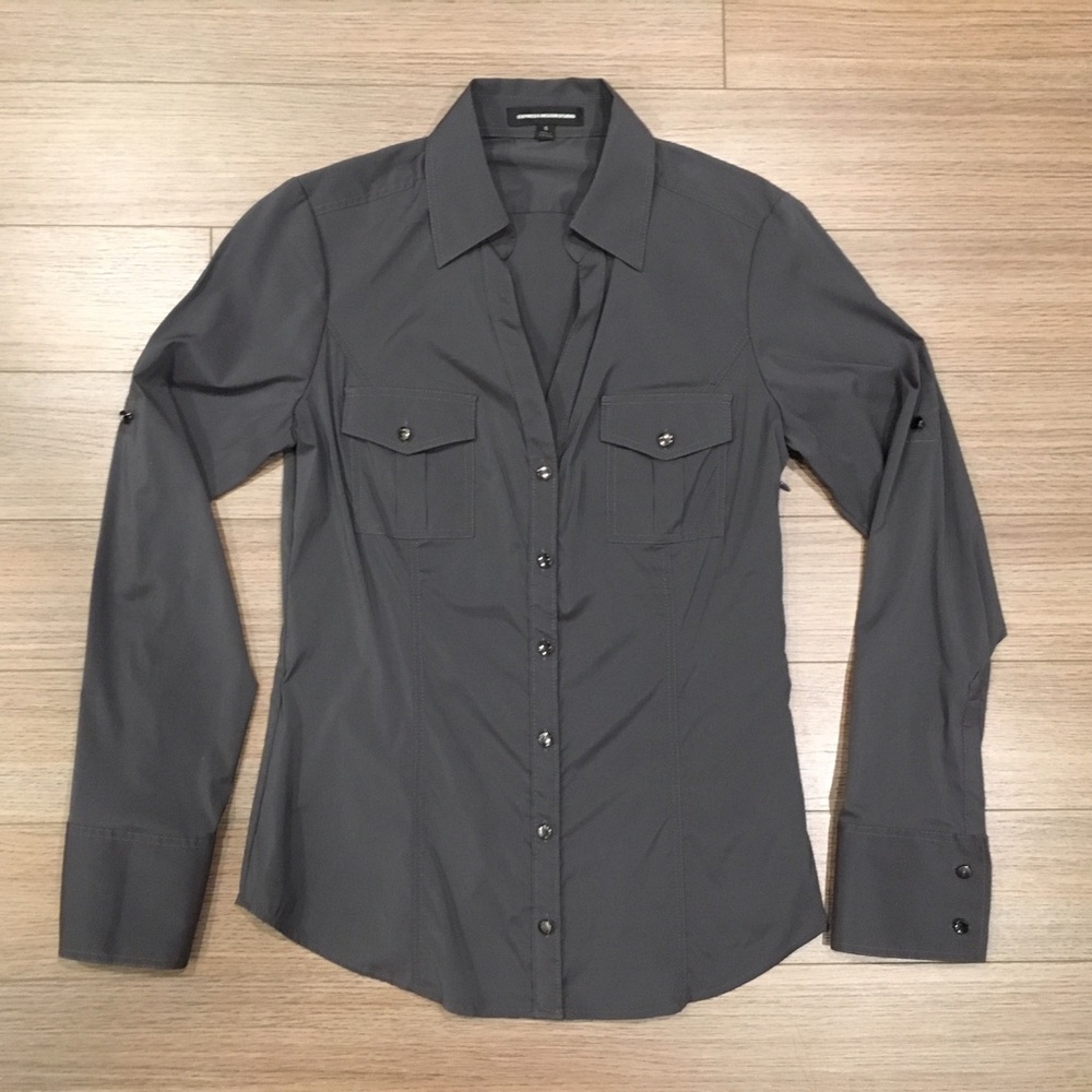 Express Design Studio Button-Down Shirt