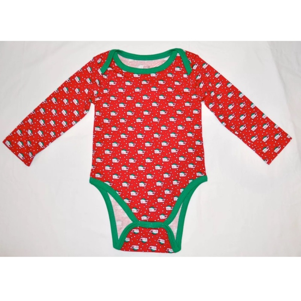 Vineyard Vines Christmas Santa Claus Whale Onesie